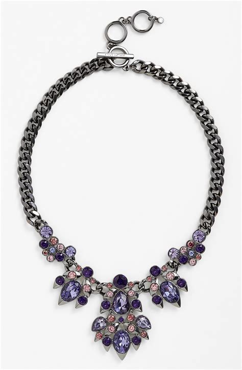 givenchy crystal bib necklace